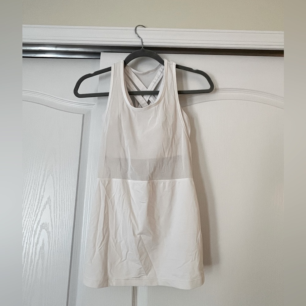 Lululemon Mesh Workout Tank Built In Bra
